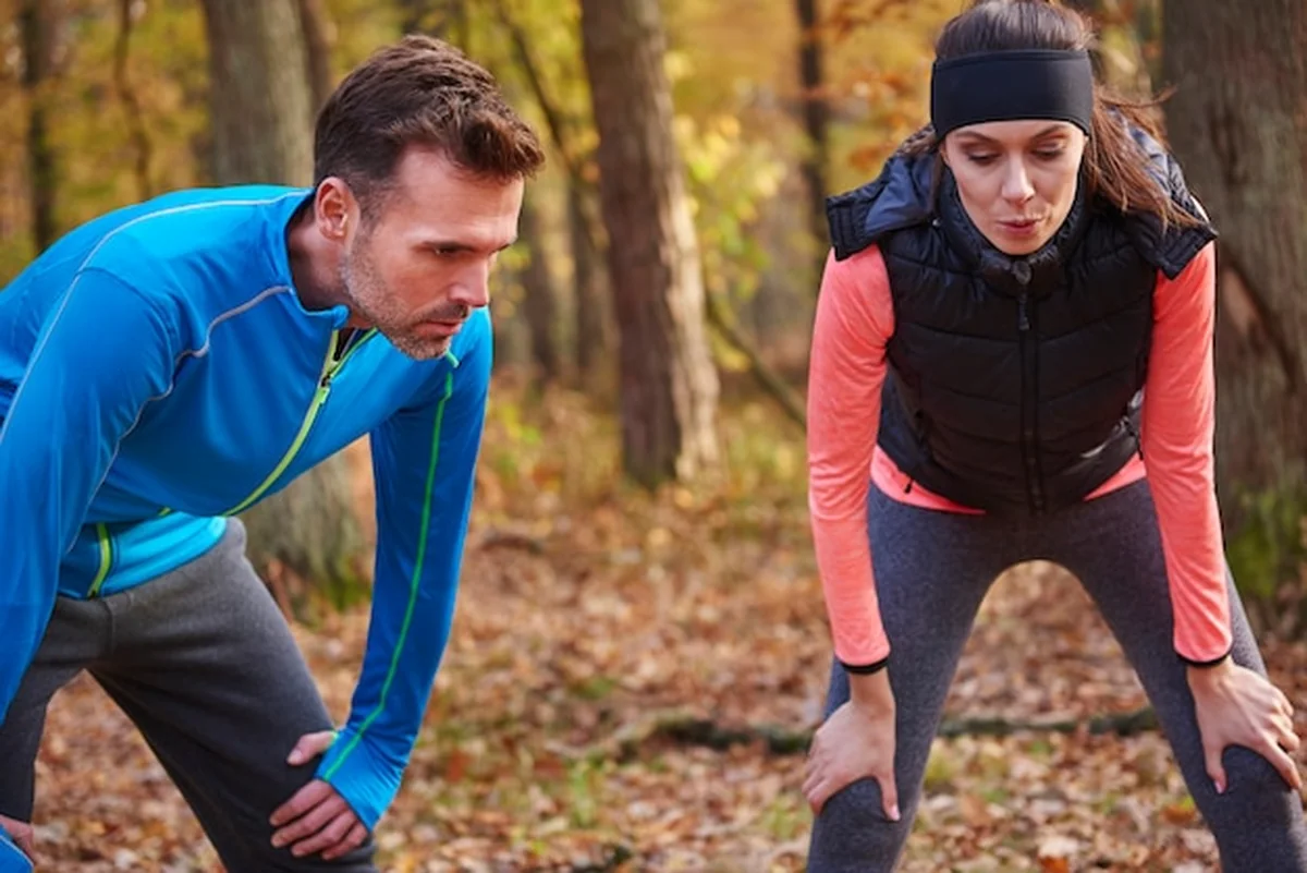 Krótka przerwa podczas biegania